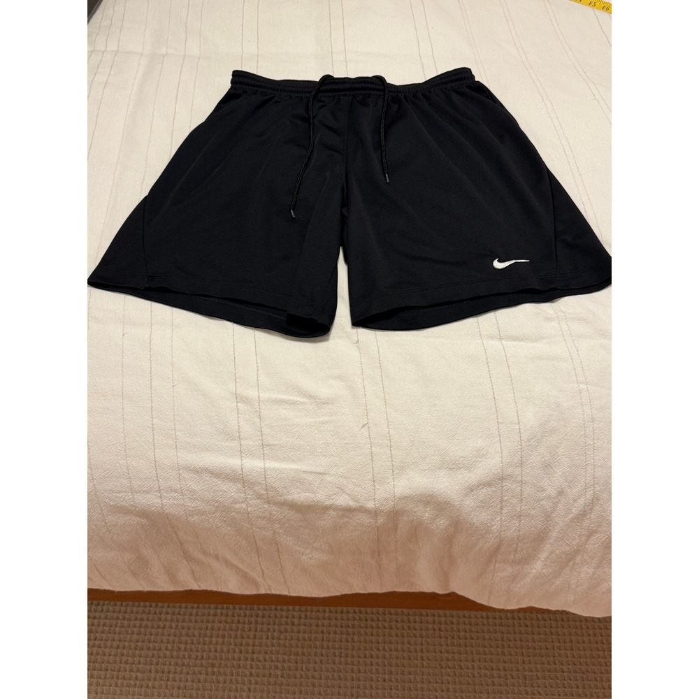 Nike Dri-FIT Big Kids Unisex Black Athletic Soccer Shorts Large L 886323-010